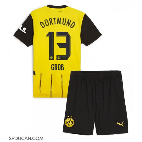 Dječji Nogometni Dres Borussia Dortmund Pascal Gross #13 Domaci 2024-25 Kratak Rukav (+ Kratke hlače)